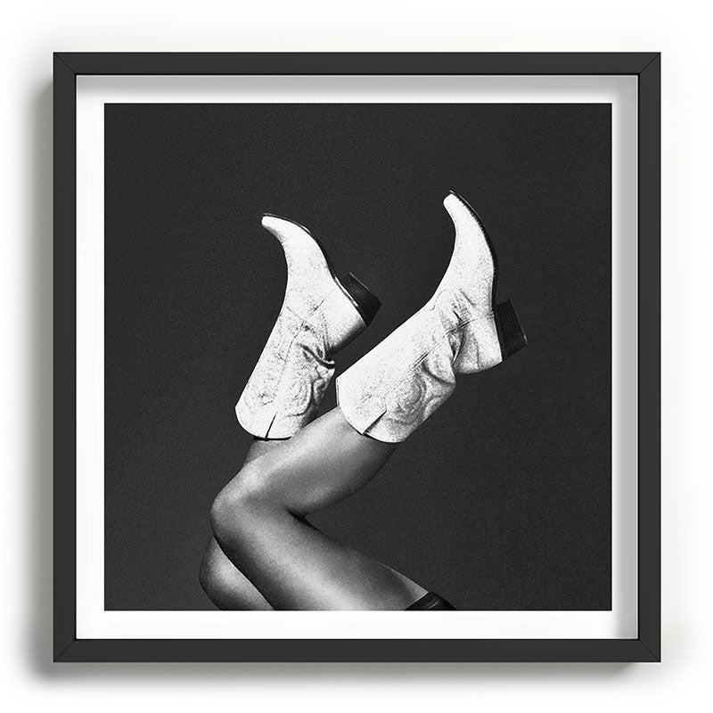 These Boots - Noir / Black & White Framed Art Print Gallery Image 18