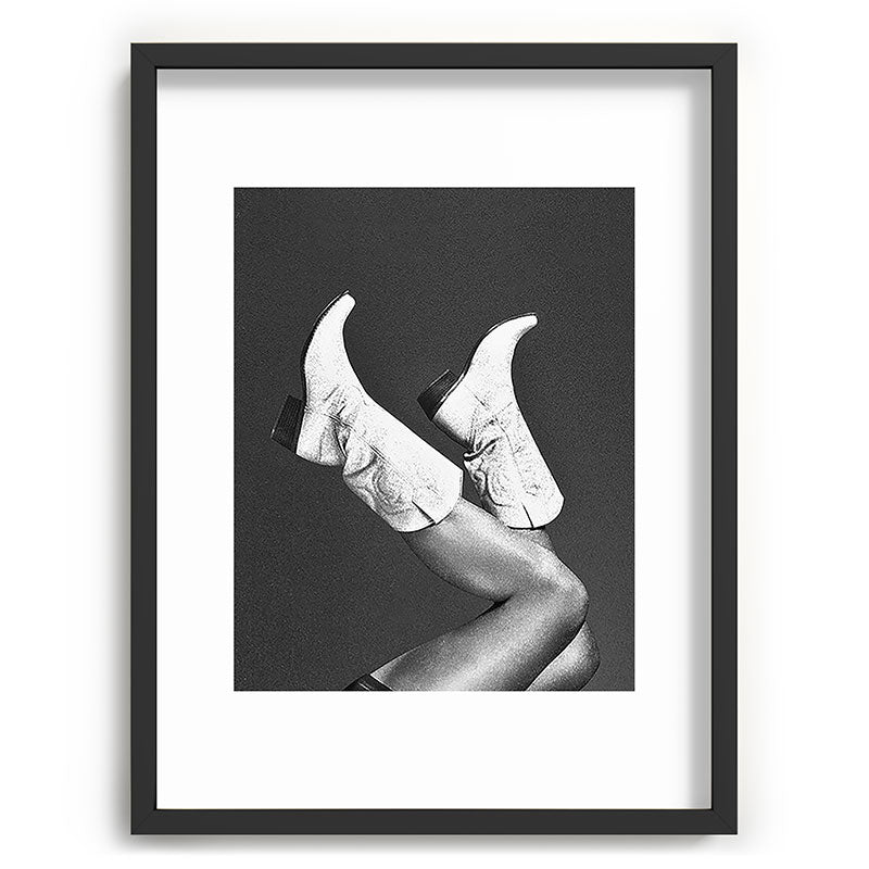 These Boots - Noir II F / Black & White Framed Art Print Gallery Image 61