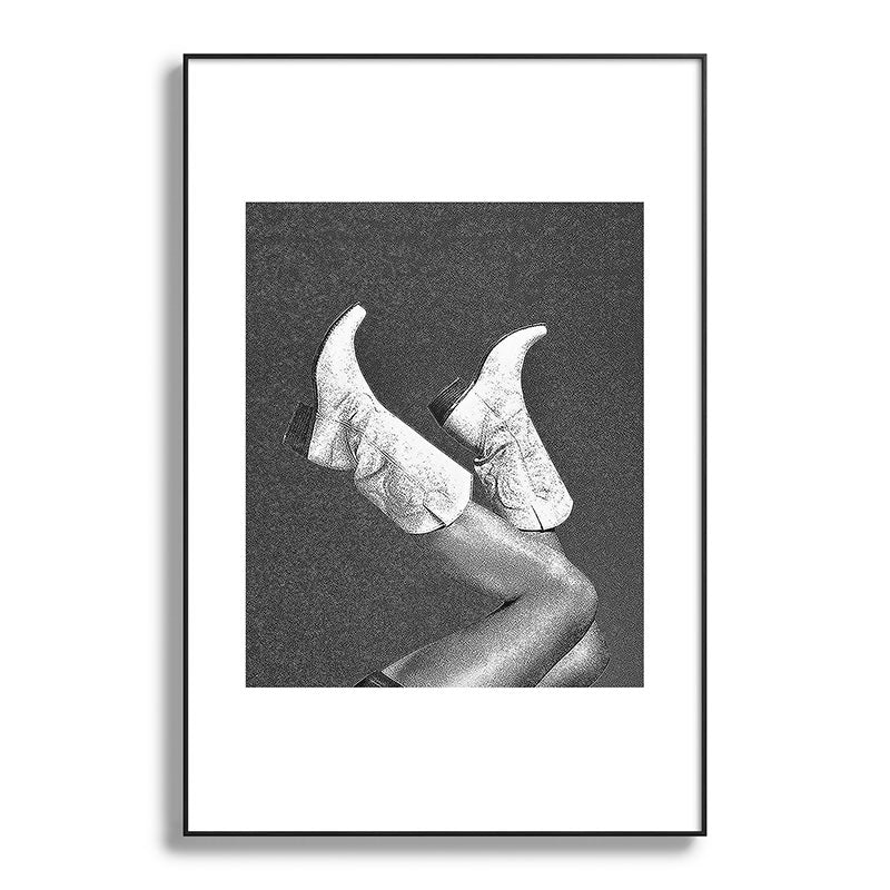 These Boots - Noir II F / Black & White Framed Art Print Gallery Image 86