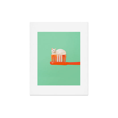 Toothpaste Cat Art Print Gallery Image 5