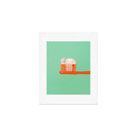 Toothpaste Cat Art Print Gallery Image 1