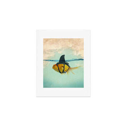 Brilliant DISGUISE - Goldfish with a Shark Fin Art Print Gallery Image 1