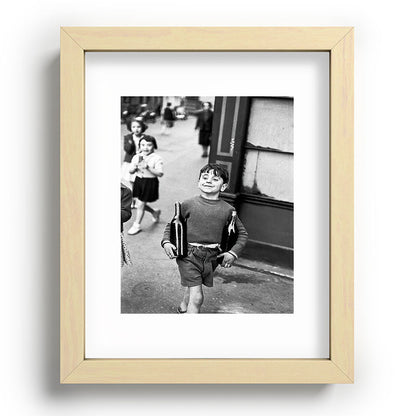 Little Boy and Bottles of Wine, Black and White Vintage Art Framed Art Print Gallery Image 69