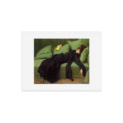A Decadent Girl - Ramon Casas Art Print Gallery Image 6