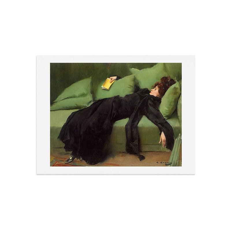 A Decadent Girl - Ramon Casas Art Print Gallery Image 7