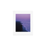PURPLE MAGIC | seascape | glitter collage art | aesthetic of nature | yana potter digital art Art Print Gallery Image 1