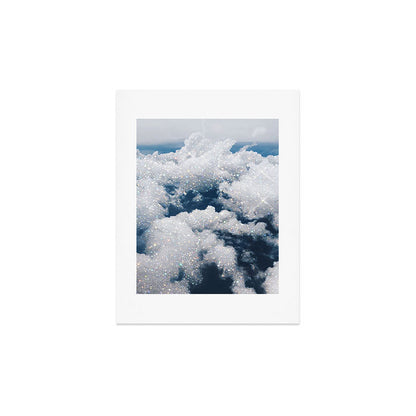 SKY | clouds | blue | glitter | freedom | nature | diamond | bling | collage | inspiration positive Art Print Gallery Image 3