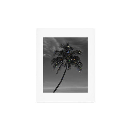 THE PALM | collage | glitter | shiny | summer | beach | black and white | diamonds | creative | hot Art Print Gallery Image 3