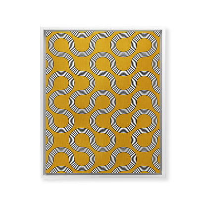 My Favorite Geometric Patterns No.31 - Mustard Yellow Framed Canvas Print Gallery Image 22
