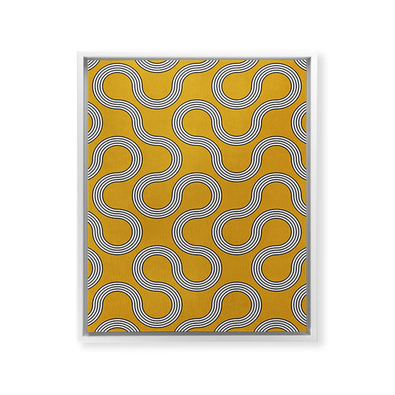 My Favorite Geometric Patterns No.31 - Mustard Yellow Framed Canvas Print Gallery Image 21